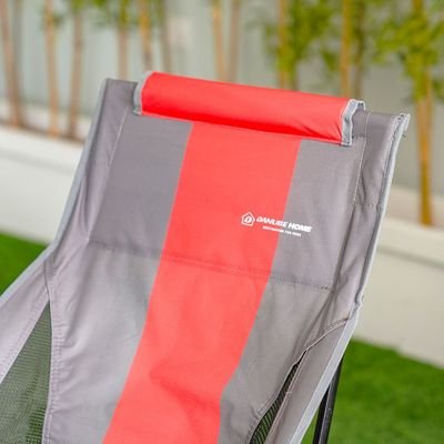 Camping Rotary Chair-Red/Grey-69.5x57x95 cm - Image 3