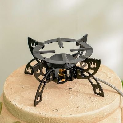 Portable Outdoor Gas Stove-Black-21.5x21.5x8 cm - Image 2