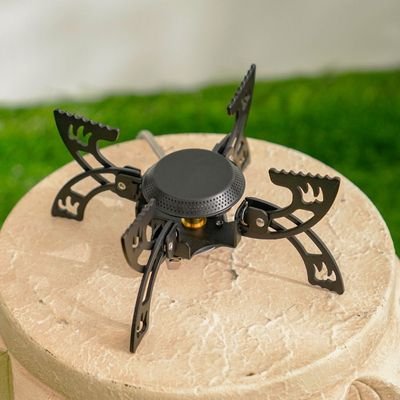 Portable Outdoor Gas Stove-Black-21.5x21.5x8 cm - Image 3