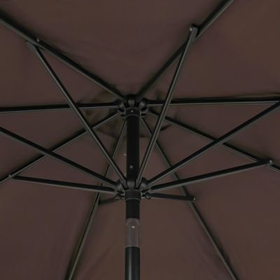 Oasis Umbrella with Tassel without Base-Coffee-2.7m-With 6-Month Warranty