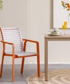 Alexa Plastic Chair-Red-62x60x92.4 cm-With 1-Year Warranty