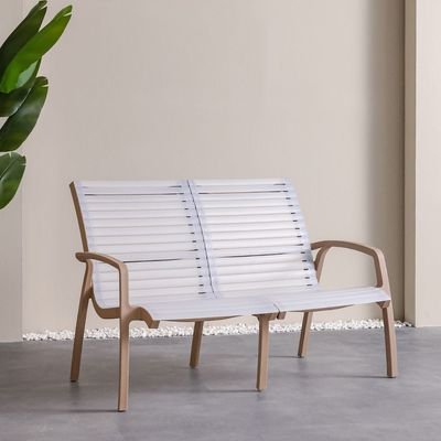 Alaska 2-Seater Plastic Chair-Multi-color-110x126x83.9 cm - Image 2