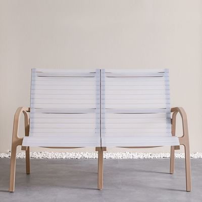 Alaska 2-Seater Plastic Chair-Multi-color-110x126x83.9 cm - Image 3