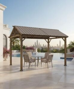 Austin Steel Gazebo-Brown-3x3 M-With 1-Year Warranty - Image 3