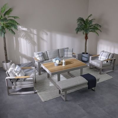 Optimum 7-Seater Sofa Set - Khaki/Grey - With 2-Year Warranty - Image 2