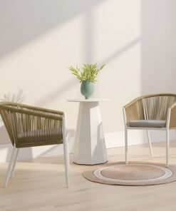 Alternative view of Cairo 1 + 2-Seater Balcony Set-White/Yellow-With 1-Year Warranty