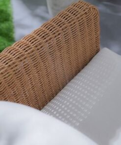 Santiago 5-Seater Rattan Sofa Set + Coffee Table-Brown/White-With 2-Year Warranty-By Ziantti - Image 4