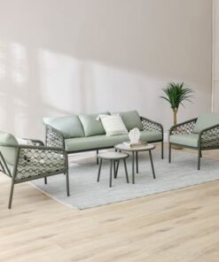 Alternative view of Aldrin 5-Seater SOFA SET-Green/White-With 1-Year Warranty