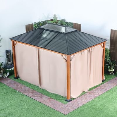 Jasmy Gazebo-Brown/Black-3x4 M-With 2-Year Warranty - Image 4