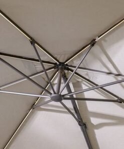 Solaris Umbrella-Taupe-3x3 M-With 1 Year Warranty