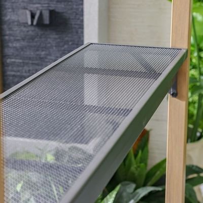 Sara BBQ Grill Shade-Dark Grey/Wooden-With 1-Year Warranty - Image 4