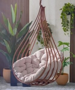 Alternative view of Valance Hanging Chair-Terracotta-With 1-Year Warranty