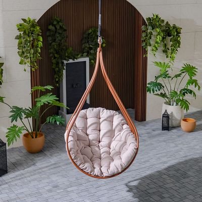 Valance Hanging Chair-Terracotta-With 1-Year Warranty - Image 3