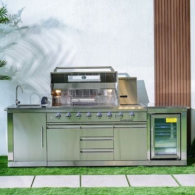 Deluxe BBQ Kitchen - Silver - With 1-Year Warranty - By Ziantti - Image 3