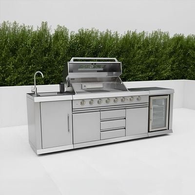 Deluxe BBQ Kitchen - Silver - With 1-Year Warranty - By Ziantti - Image 2