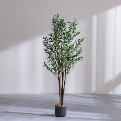 Artificial Olive Tree - Natural Wood Trunk - 180 cm - Image 2