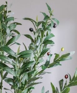 Artificial Olive Tree - Natural Wood Trunk - 180 cm - Image 3