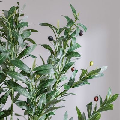 Artificial Olive Tree - Natural Wood Trunk - 180 cm - Image 3