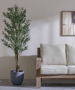 Artificial Olive Tree - Natural Wood Trunk - 180 cm
