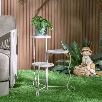Triple Tiered Floral Planter - Image 3