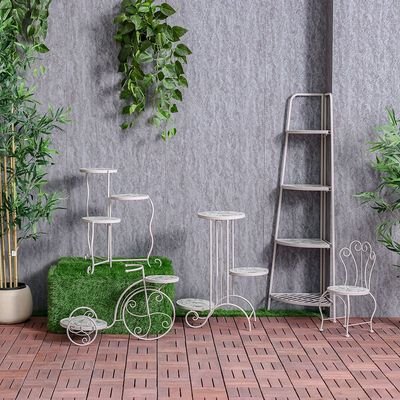 Triple Tiered Floral Planter