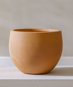 Alternative view of Fibre Clay Pot-Spiral-37x37x29 cm