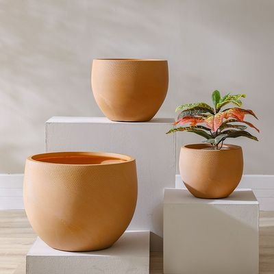 Fibre Clay Pot-Spiral-37x37x29 cm - Image 5