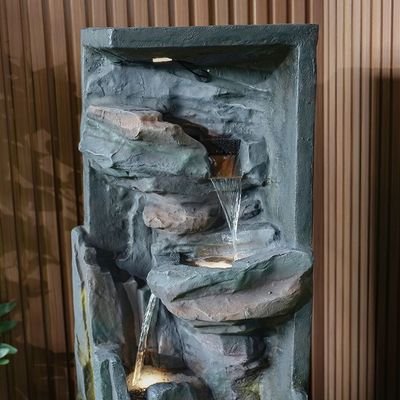 Canyon Falls Fountain-Multi-color-37.5x37.5x102.5 cm - Image 5