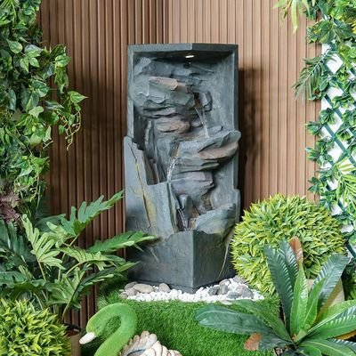 Canyon Falls Fountain-Multi-color-37.5x37.5x102.5 cm - Image 3