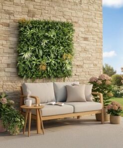 Artificial Fence-Fire Sky-100x100 cm