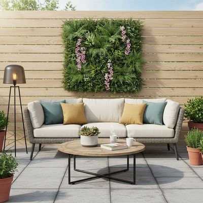 Artificial Fence-Blooming Creek-100x100 cm