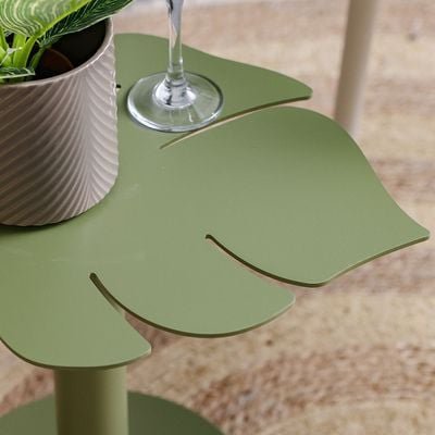 Leaf Side Table D37x46xT 5.0 mm-Green - Image 5
