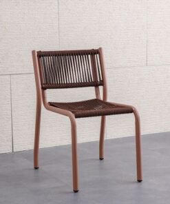 Alternative view of The Loom Outdoor Chair Without Arm-Brown/Red-With 1-Year Warranty