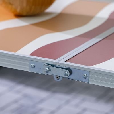 MDF Top Folding Table 120X60X70Cm-Muted Desert Waves - Image 3
