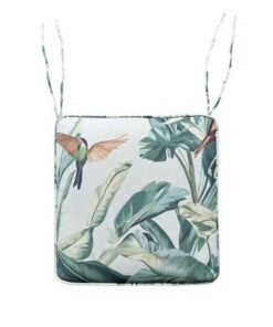 Square Seat Cushion 43X43X5Cm- Tropical Whispers