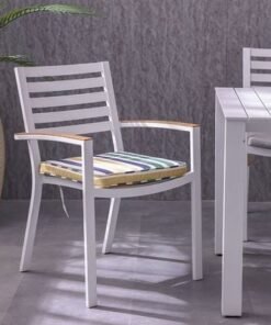 Square Seat Cushion 43X43X5Cm- Timeless Stripe