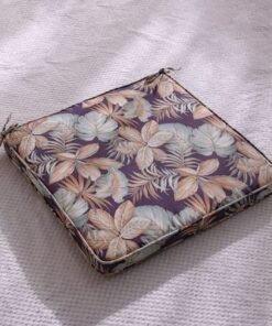 Alternative view of Square Seat Cushion With Zipper 58X58X5Cm- Faded Grace