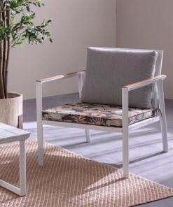 Square Seat Cushion With Zipper 58X58X5Cm- Faded Grace