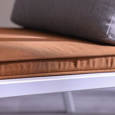 Square Seat Cushion With Zipper 58X58X5Cm- Solid Cocoa - Image 4
