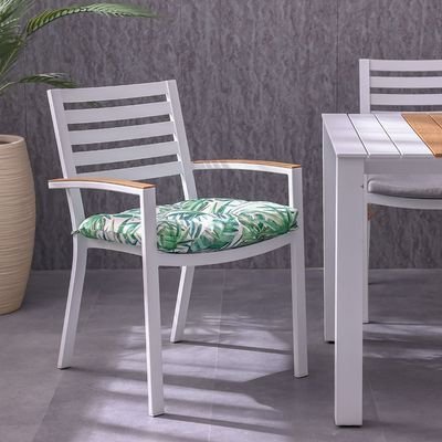 Curve Seat Cushion 48X48X5Cm - Tropical Lime