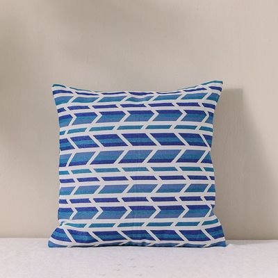 Woven Cushion 45X45Cm-Cypress Dazzling Blue - Image 2