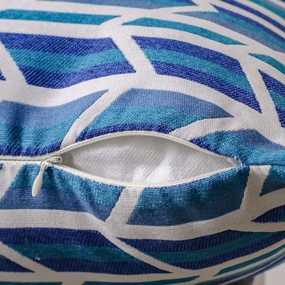 Woven Cushion 45X45Cm-Cypress Dazzling Blue - Image 4