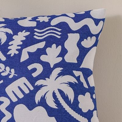 Woven Cushion 45X45Cm-Nice Dazzling Blue - Image 3