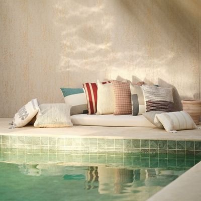 Woven Cushion 45X45Cm-Dusty Rose Blush