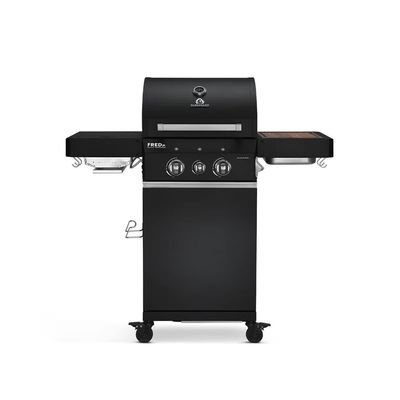 Burnhard Fred Jr- 2-Burner Gas Grill Deluxe Black Edition -Series 3 With Stainless Steel Grate - Image 3