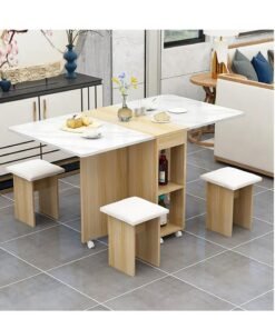 Folding Dining Table Dining Table Removable Folding Dining Table Dining Table Set For 4 Space Saving Dining Table For Tight Spaces With 4 Chairs