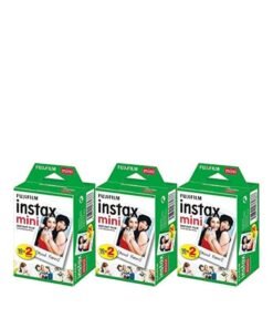 FUJIFILM Instax Mini Instant Film 60 Sheets 6 Packs Of 10 Film Sheets WHITE