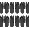 Chitra Artworks - Spa and Hotel Accessories, Guest House Kit Guest Room Free Size 5MM Sole Filp Flop Slipper - Black (Pack of