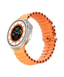 porodo Ultra Evo Smart Watch 1.51" Wide Touch Screen, 15 Days Stand By, Water Resistant, BT Version 3.0 + 5.0V - Orange