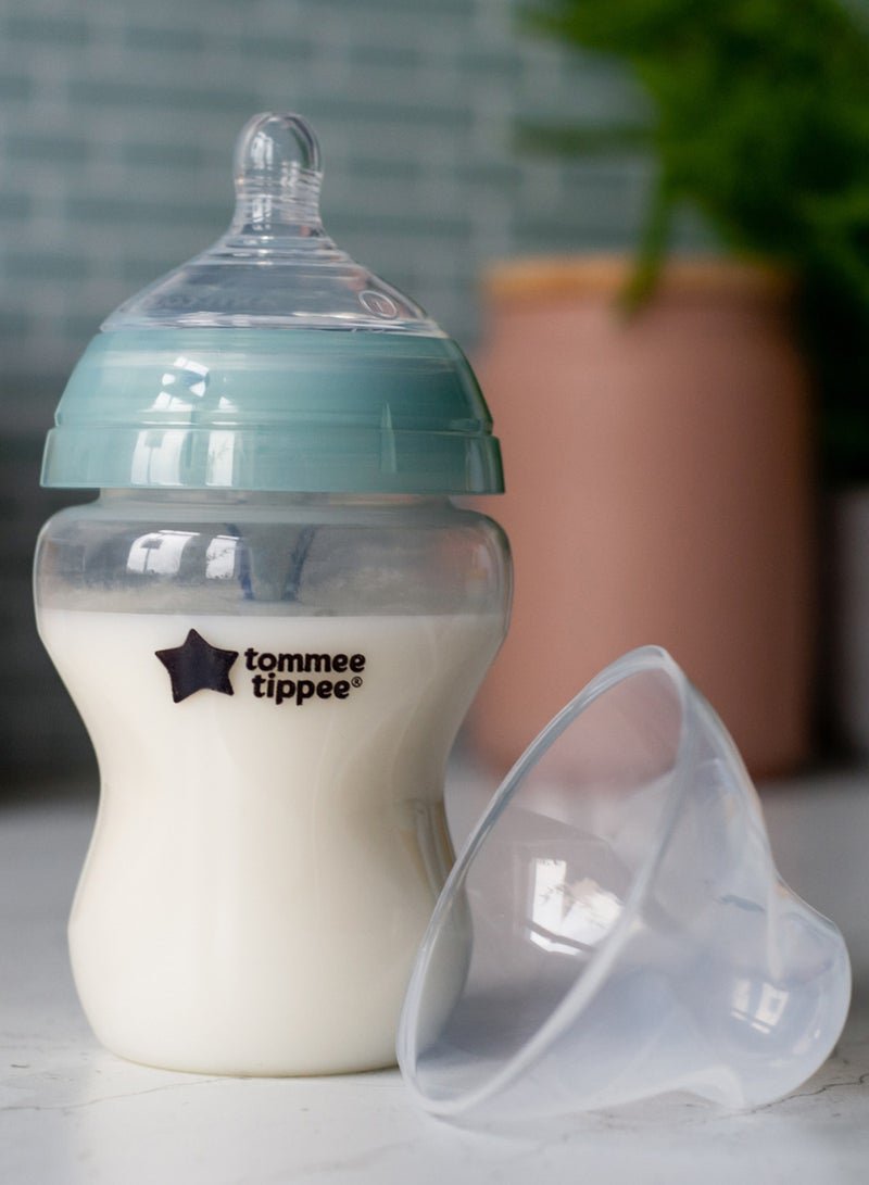tommee tippee Pack Of 1 Advanced Closer To Nature Anti-Colic Feeding Bottle, 260 ml 0 Months+ Clear - Image 3
